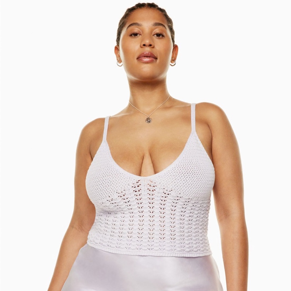 Aritzia Wilfred Evie Top in Ice Lavender